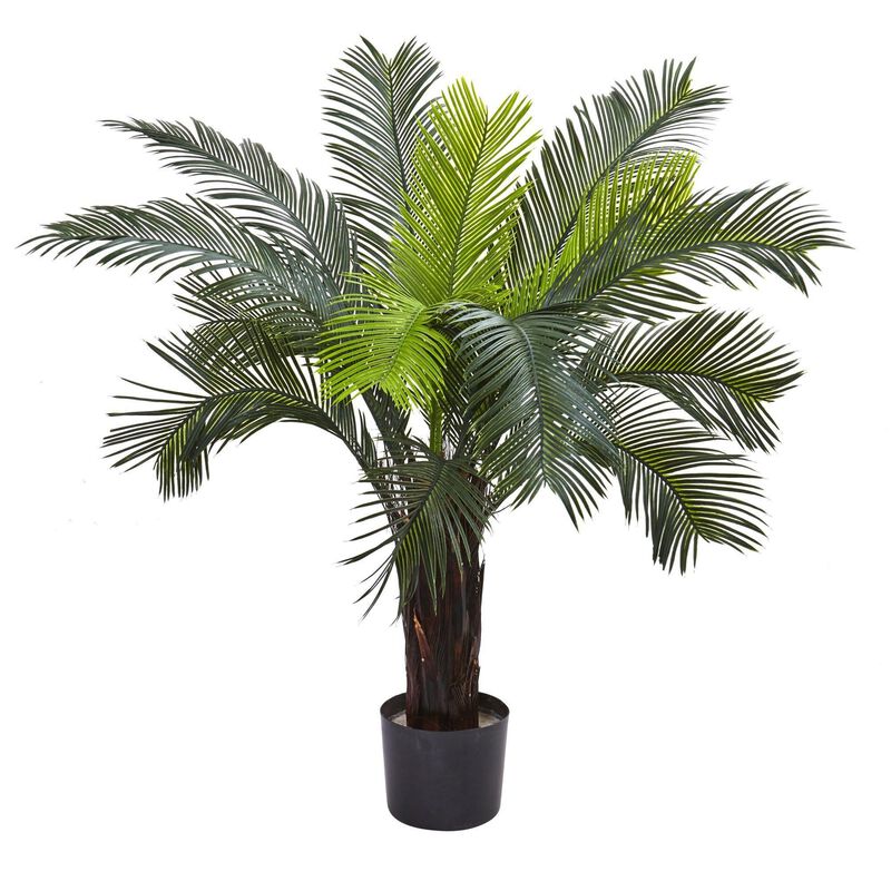 Nearly Natural 3-ft Cycas Tree w/15Lvs UV Resistant (Indoor/Outdoor)