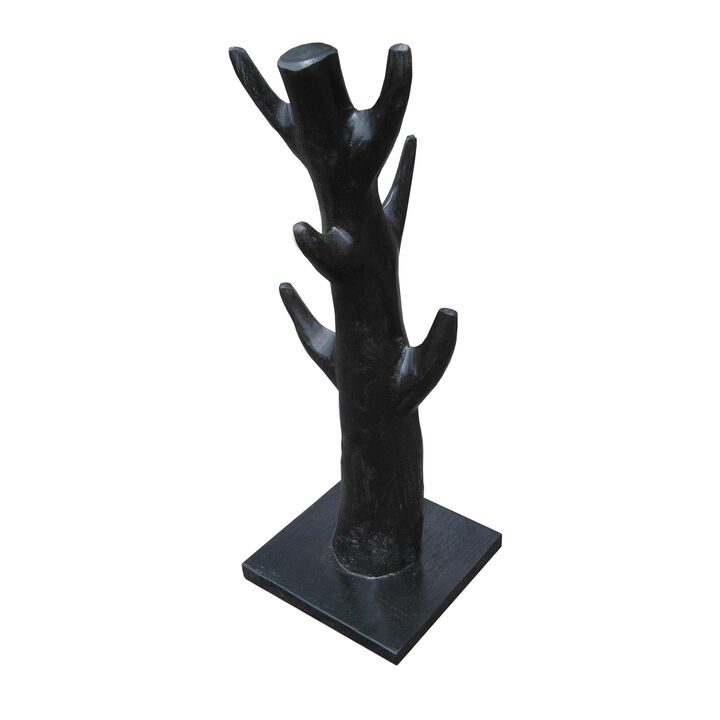 Decorative Wooden Tree Stand-Black