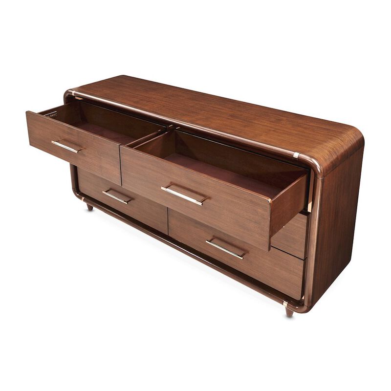 Michael Amini Mason Park Dresser with Mirror - Umber