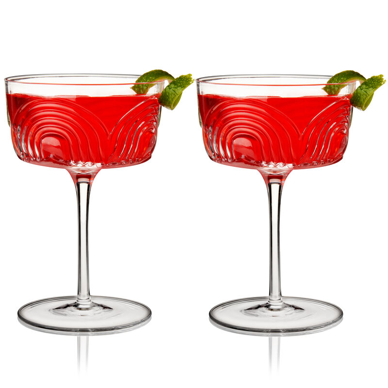 Beau Crystal Cocktail Coupes