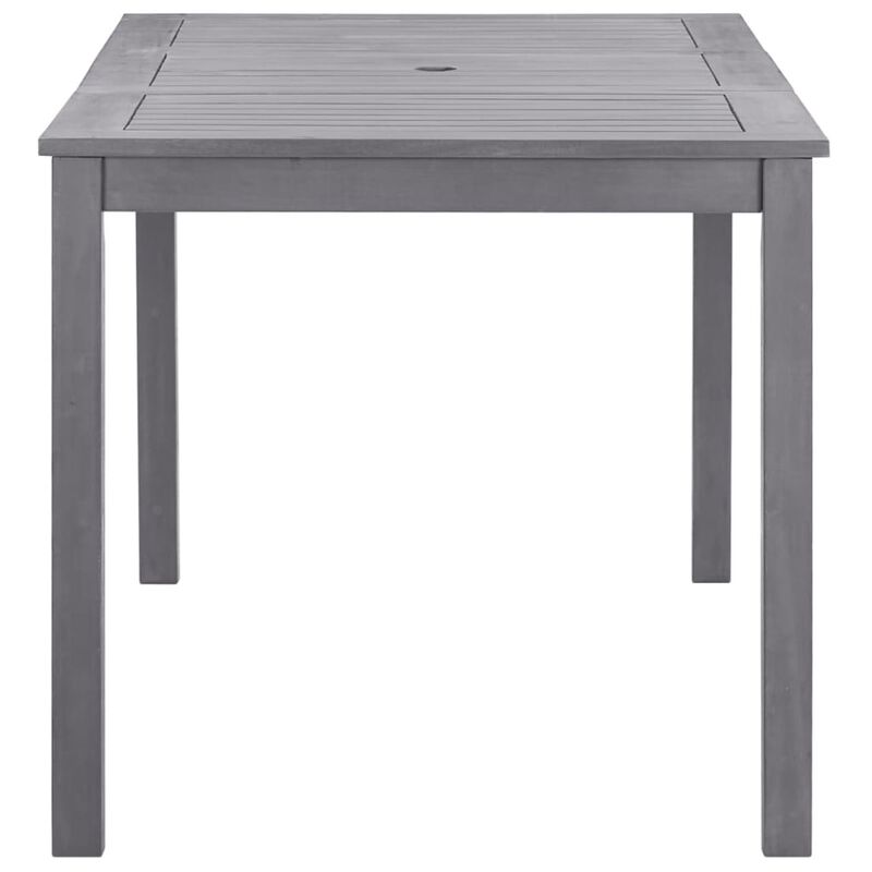 vidaXL Garden Table Gray Wash 55.1"x31.5"x29.1" Solid Acacia Wood