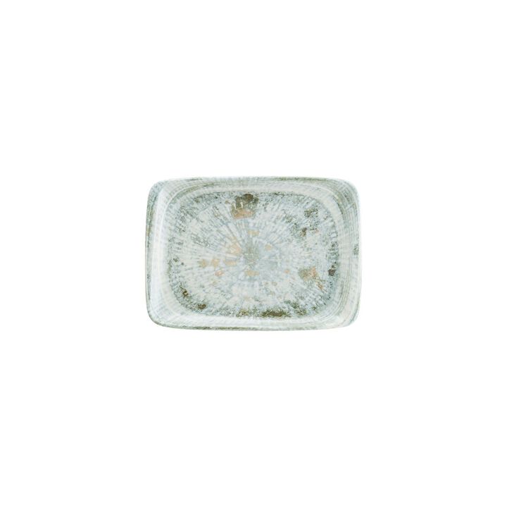 Odette 9" x 6" Rectangular Decorated Porcelain Plate (Set of 2)