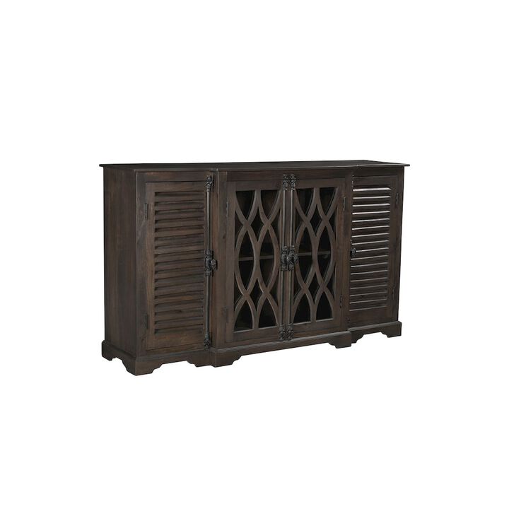 Taran Designs Lennox 4-door Carved Solid Wood Sideboard
