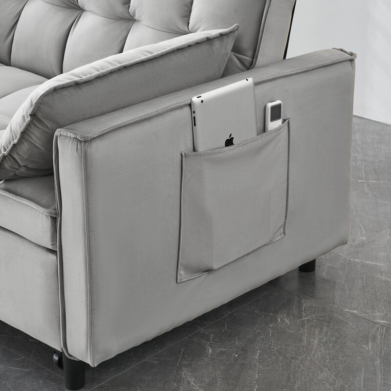 Merax Velvet Loveseat Futon Sofa Couch