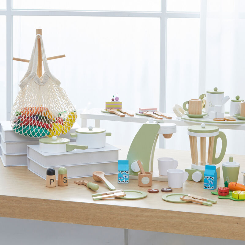 Teamson Kids Little Chef Frankfurt 21-pc. Wooden Play Kitchen Produce Bag Set