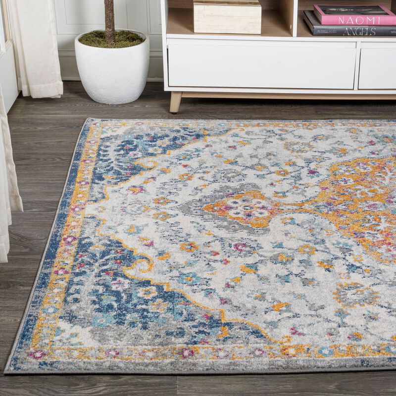 Lorena Ornate Boho Medallion Area Rug