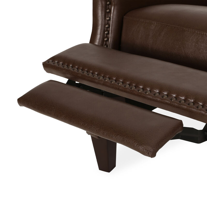 Merax PU Leather Recliner Chair with Rivets Design