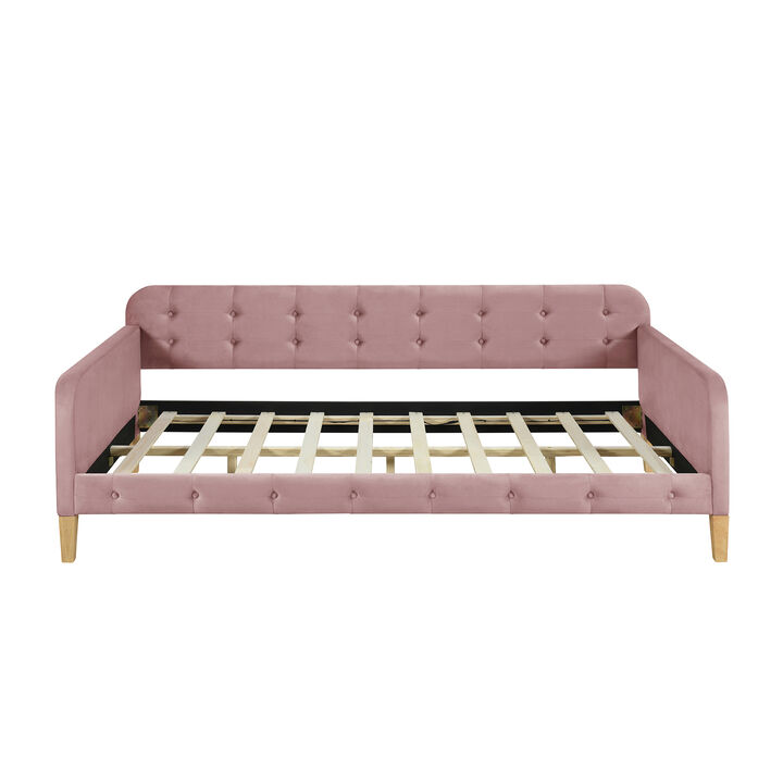 Merax Modern Upholstered Daybed with 4 Support Legs