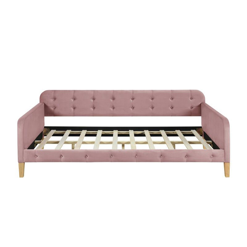 Merax Modern Upholstered Daybed with 4 Support Legs