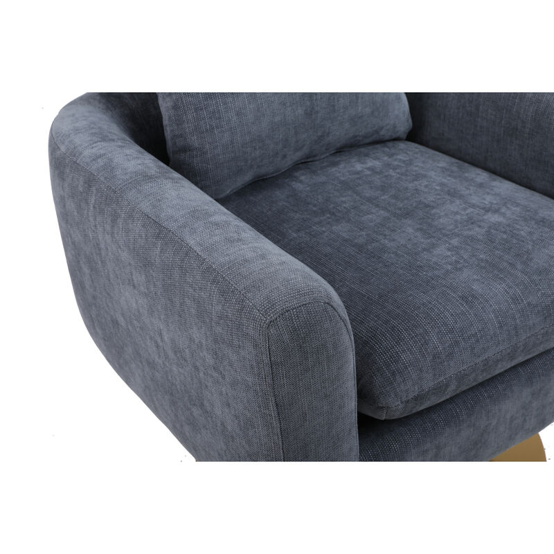 Classic Mid-Century 360-Degree Swivel Accent Chair, Dusty Linen