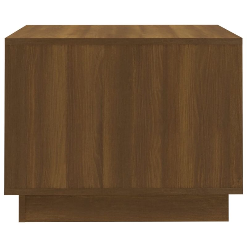 vidaXL Coffee Table Brown Oak 21.7"x21.7"x21.7" Chipboard