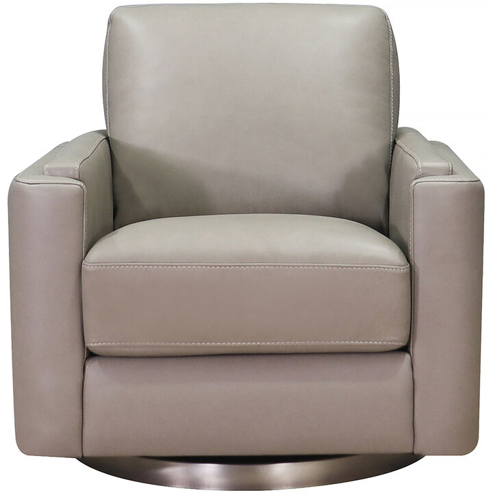 Elm Swivel Leather Chair