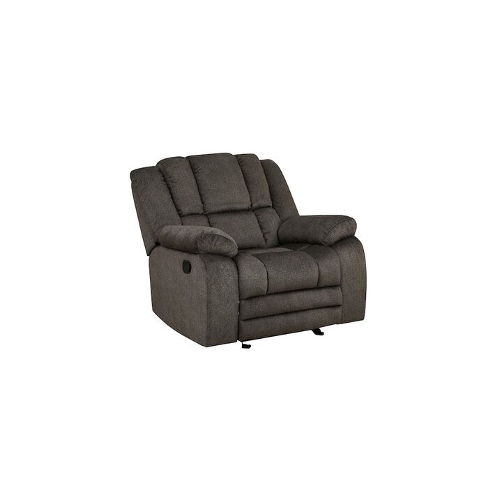 Porter Designs Knox Microfiber Recliner, Gray
