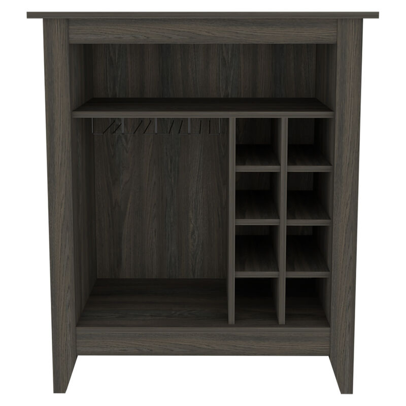 New Canaan 6-Bottle 1-Drawer 1-Shelf Bar Cabinet Carbon Espresso