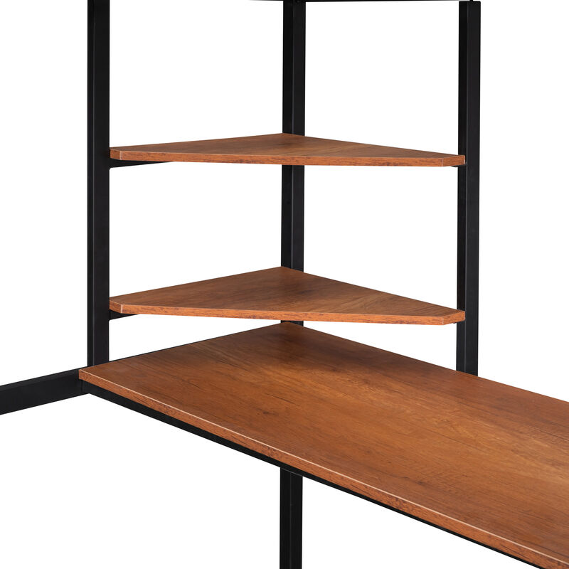 Merax Metal Loft Bed with Desk for Kids Teens Adults