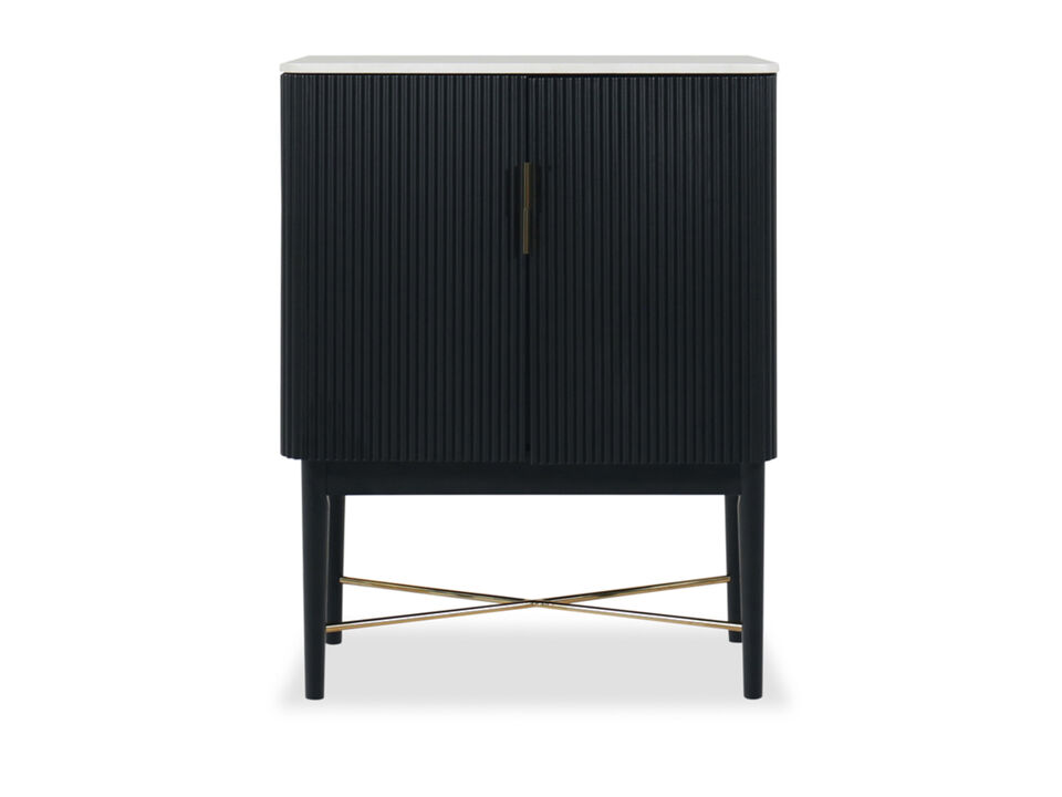 Vida Marble Top Wine Cabinet