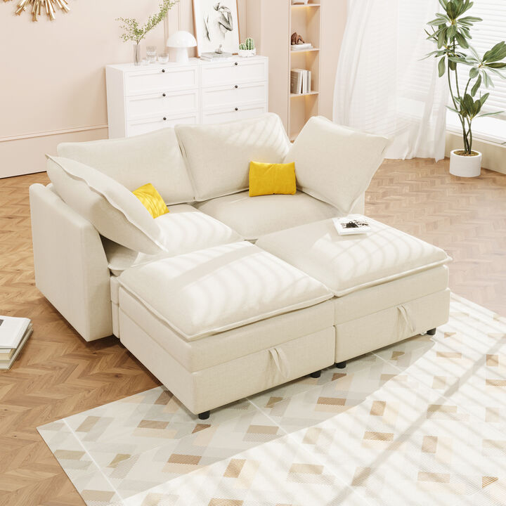 Merax Free Combination Modular Sofa with Storage