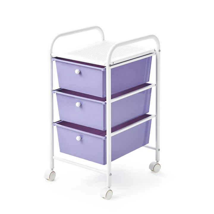 Suprima® Storage Carts - 3 Drawer Shelf