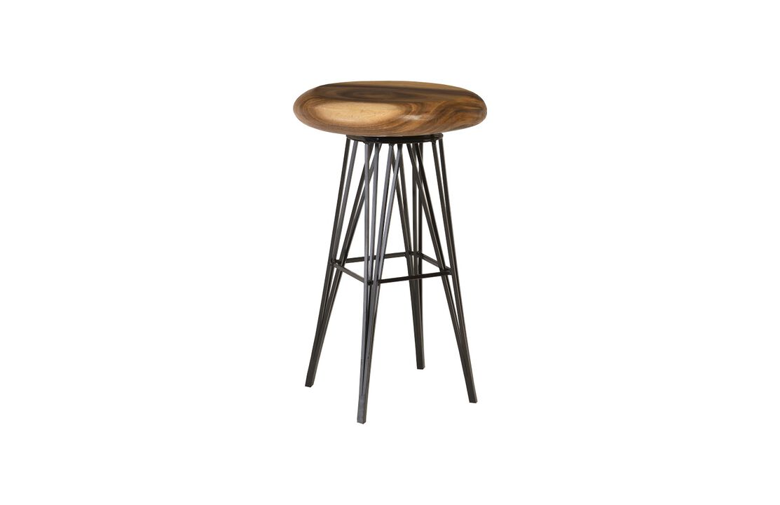 String Bar Stool-Black Legs