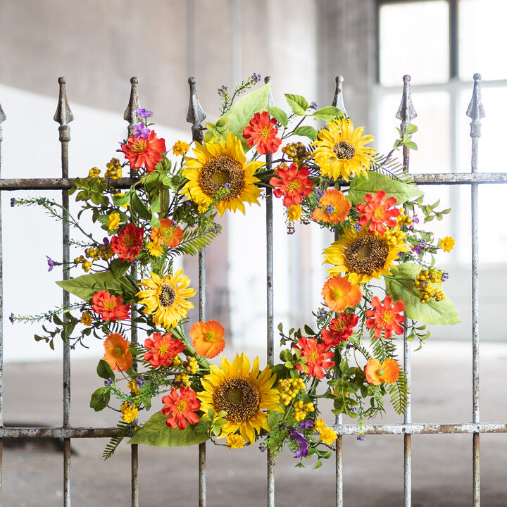 Sunflower Wreath – Bright and Warm Décor for Home, Door, or Seasonal Accent
