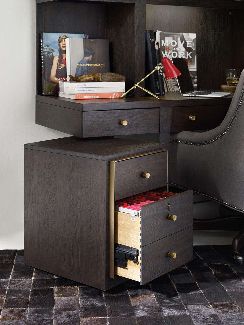 Curata Mobile File in Dark Wood