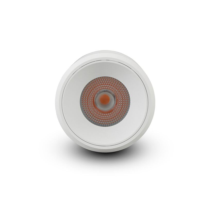 VONN Lighting Round LED Surface Mounted Downlight, Stock Item Beam Angle 33, White