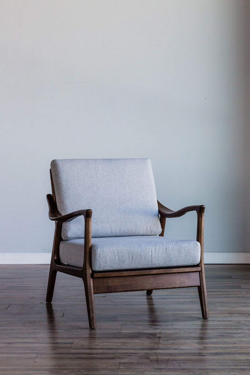 Zephyr Slate Lounge Chair with Removable Cushions