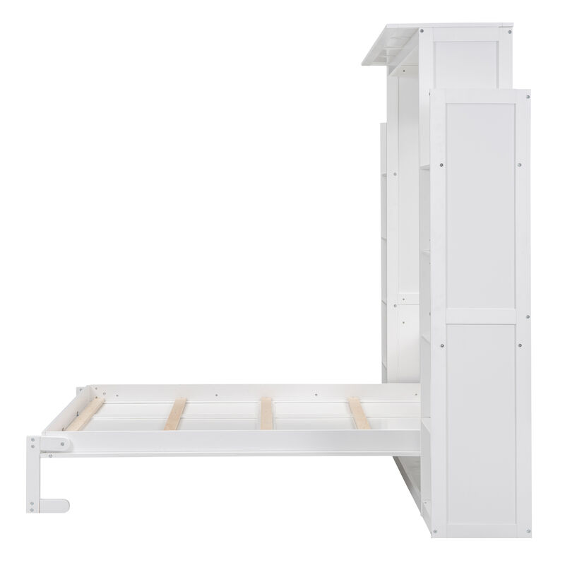 Merax Classical Murphy Bed with LED Lights