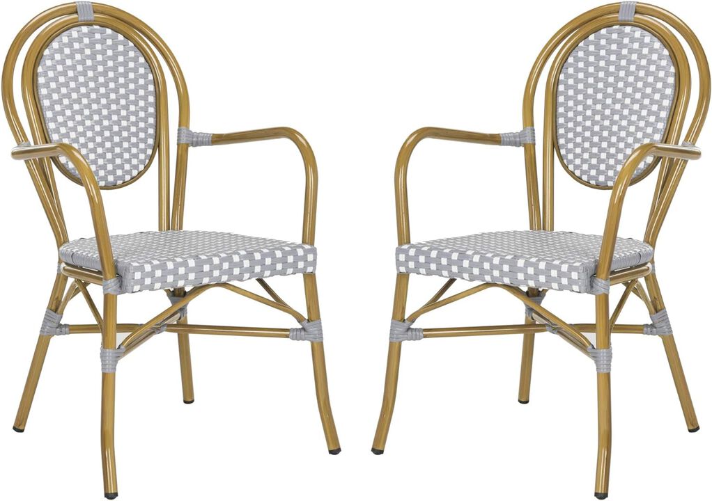 Belen Kox Riviera Bistro Stacking Arm Chair Set, Belen Kox