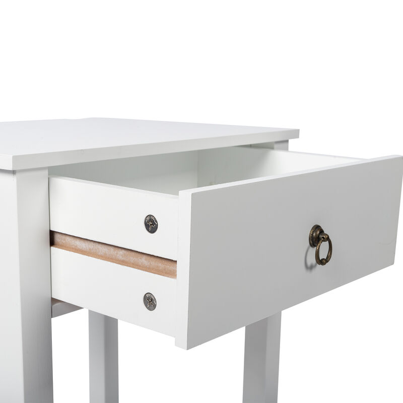 Two-Layer Bedside Table Stylish and Functional Nightstand for Bedroom Storage