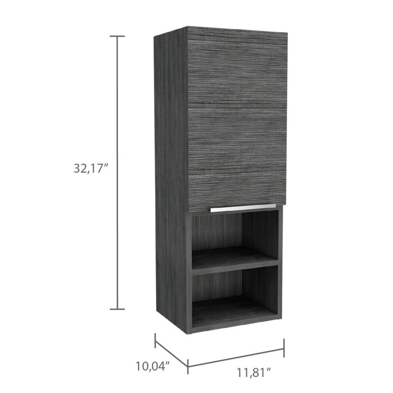 Kingston Rectangle 2-Shelf Medicine Cabinet Smokey Oak