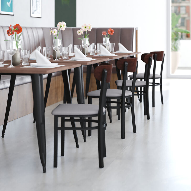 Metal/Wood Restaurant Chairs