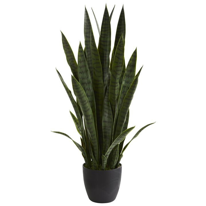 Hivvago 38" Sansevieria Artificial Plant - Green