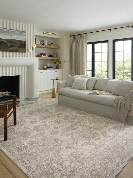 Odette ODT03 Ivory/Beige 4' x 6' Rug