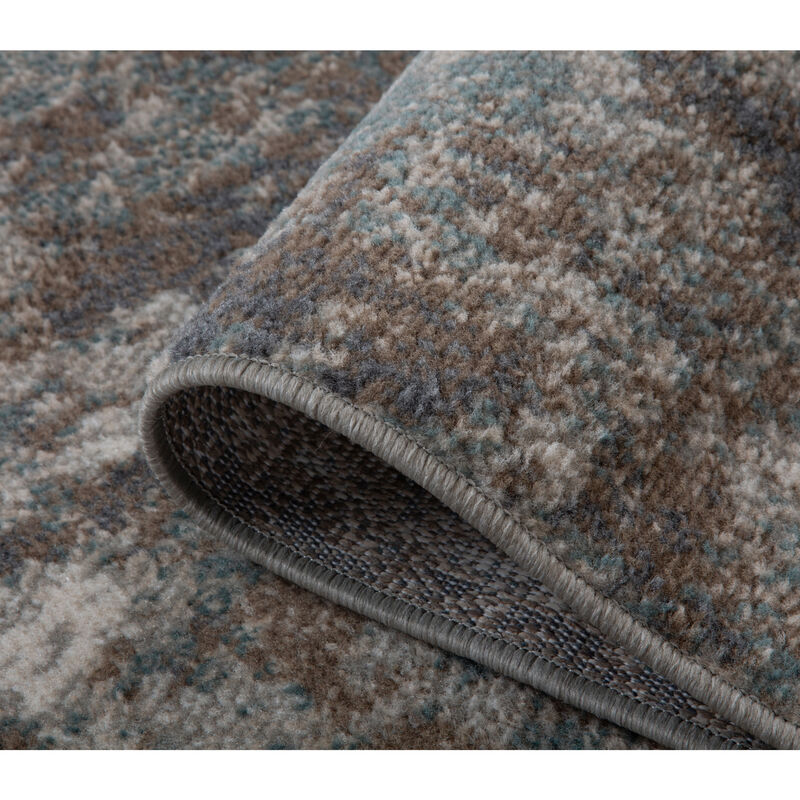 Alpine Bella Light Brown Abstract Area Rug 1'10" x 2'11"