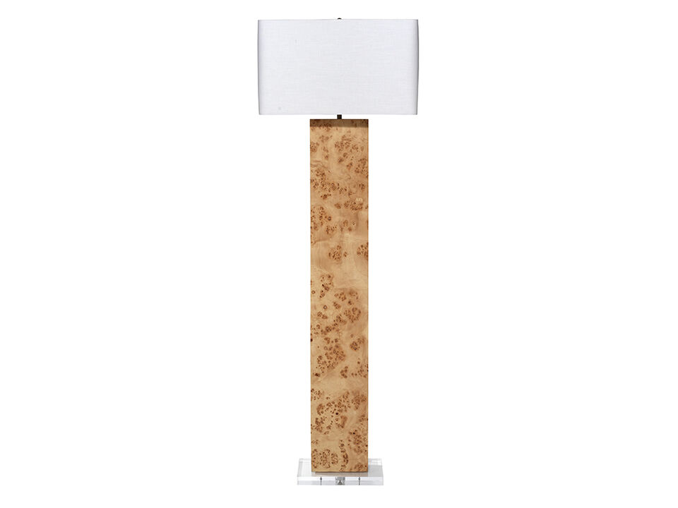 Parallel Burl Floor Lamp
