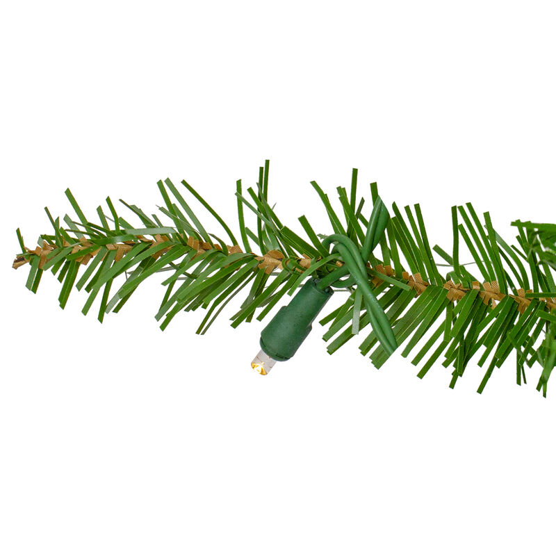 Lighted Northern Pine Artificial Christmas Wreath - 36 inch  Warm Clear LED Lights