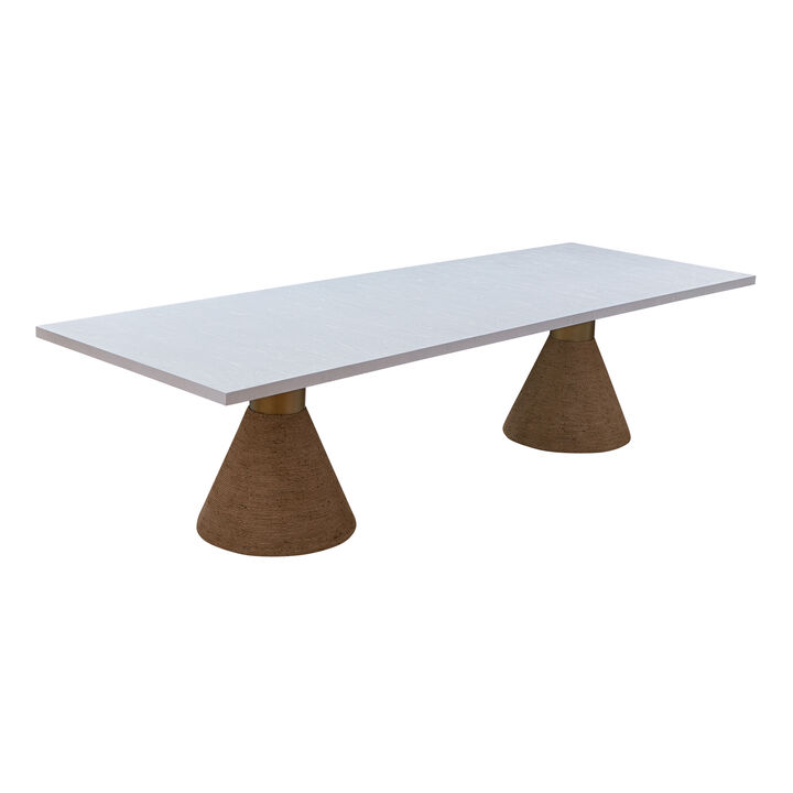 Rishi Black Rope Rectangular Table