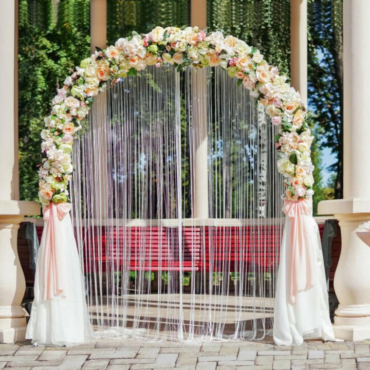 Hivvago 7.2 Feet Garden Decoration Climbing Plants Arch
