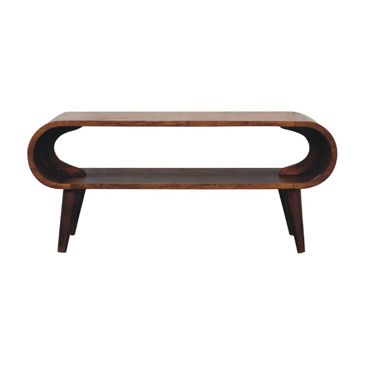 Amaya  Solid Wood Chestnut Coffee Table
