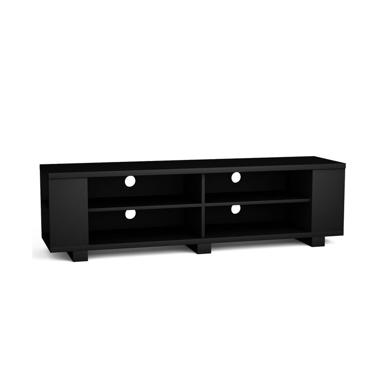 59 Inch Console Storage Entertainment Media Wood TV Stand