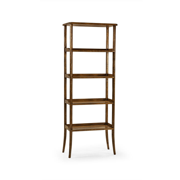 Country Walnut Etagere