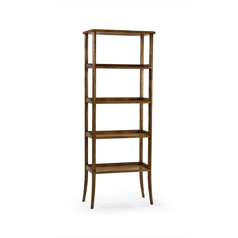 Country Walnut Etagere