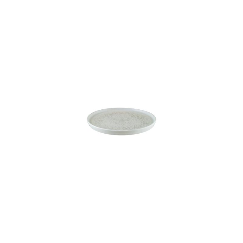 Luna dia.6.25" Round White Porcelain Plate (Set of 4)