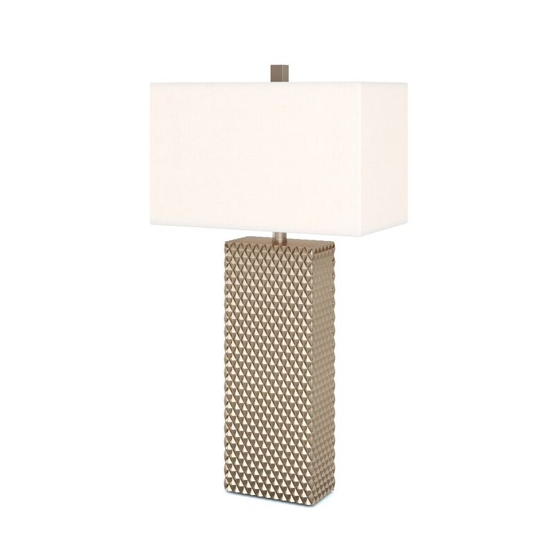 Lux Lighting Elanor 29 Diamond Gold Polyresin Table Lamp, (Set of 2)
