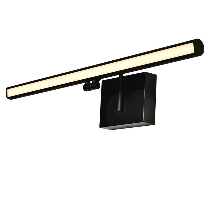 VONN Lighting Integrated LED Bathroom Wall Lighting Fixture in Black