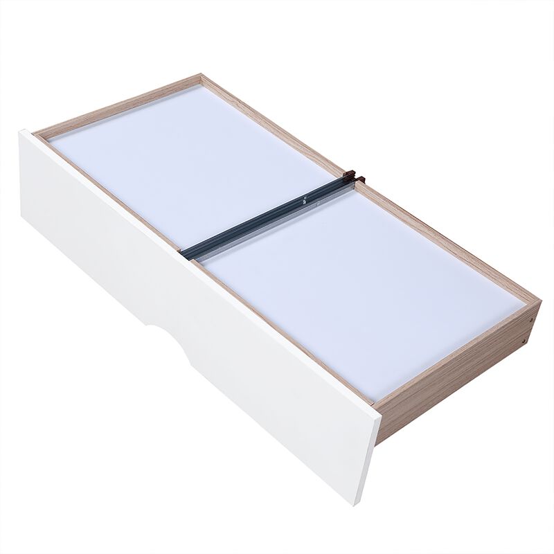 Wooden Daybed with Trundle and 2 Drawers
