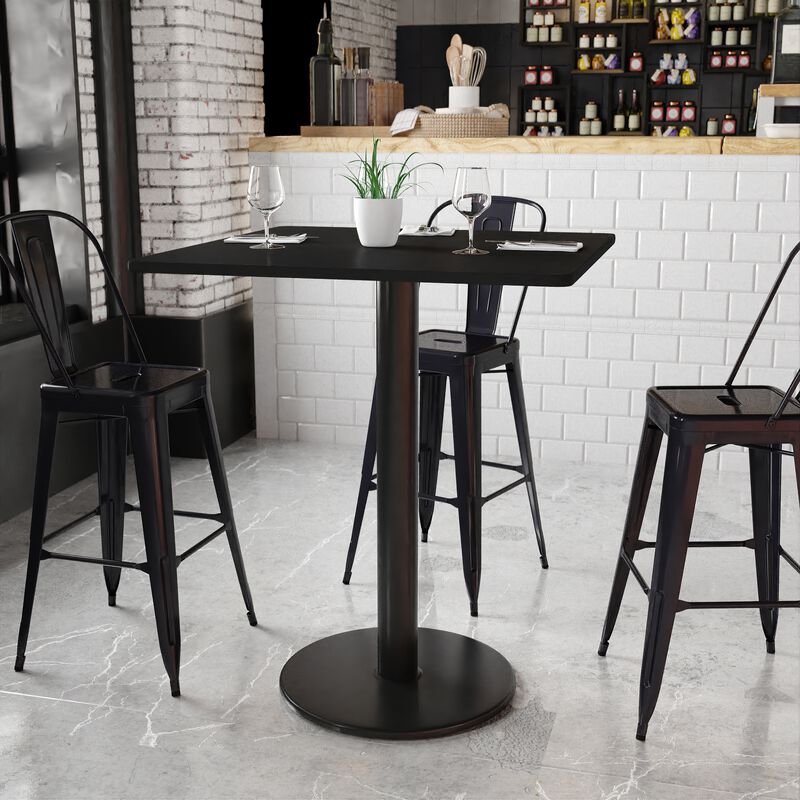 Restaurant Dining Table and Bases - Bar Height
