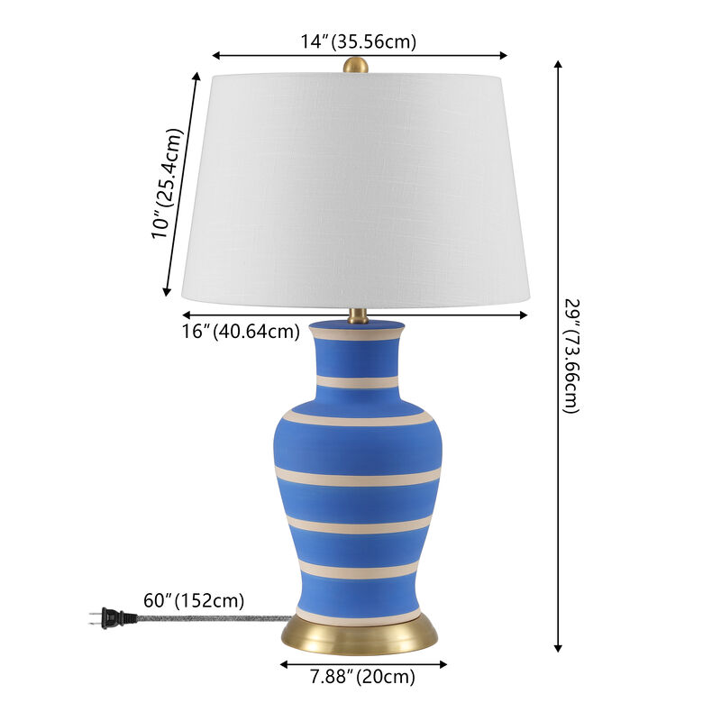 Julian Traditional Classic Ceramic Urn LED Table Lamp