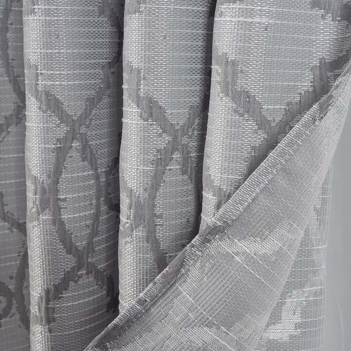 RT Designers Collection Brookfield Jacquard High Quality Light Filtering Grommet Curtain Panel